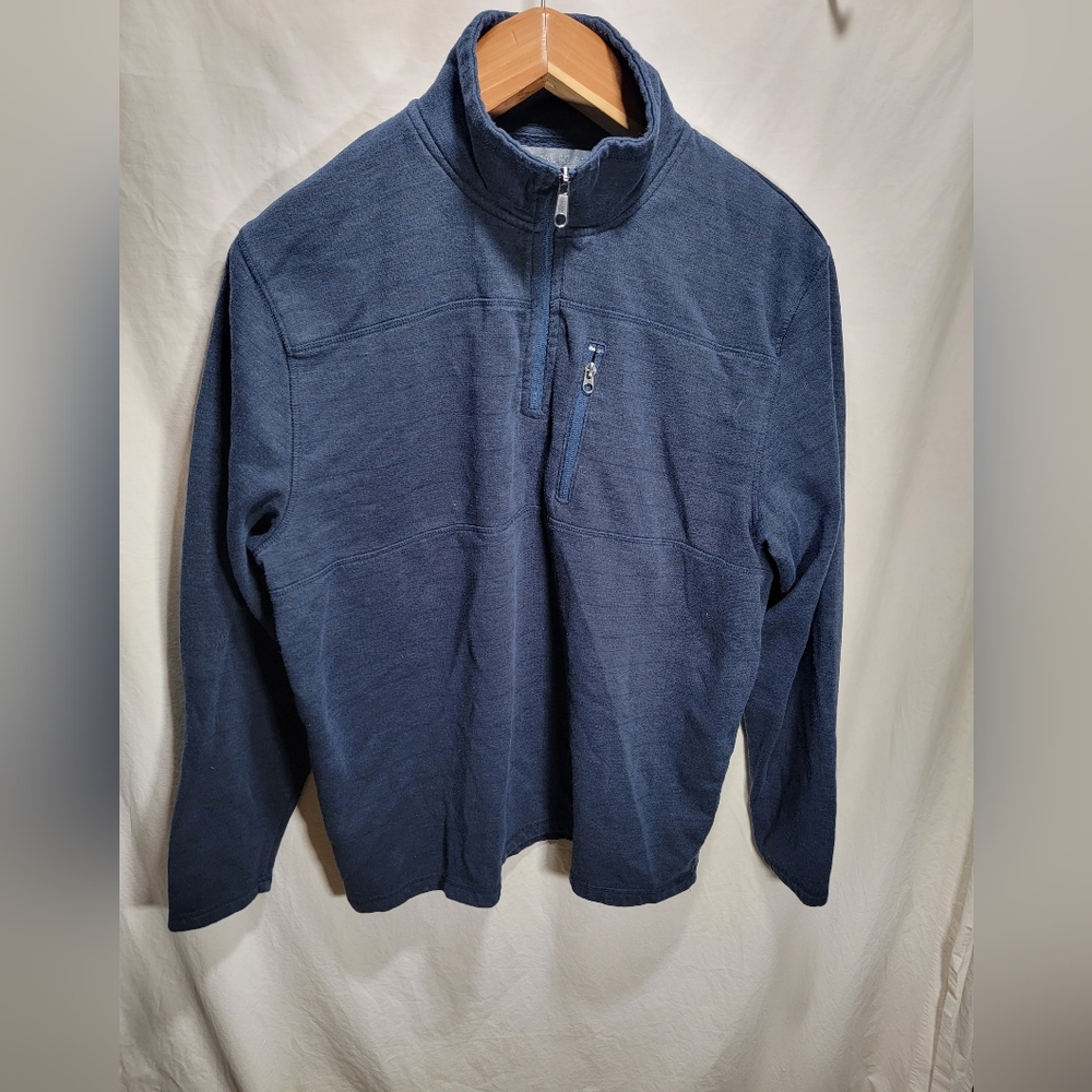 Men's collared quarter zip blue sweatshirt XL by Royal Class in great condition